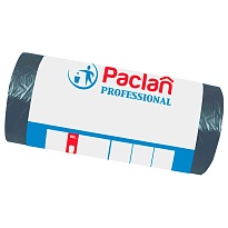 Мешки для мусора 60 л, черные, в рулоне 50 шт., ПНД, 6,2 мкм, 800х600 мм, PACLAN Professional, 604078 в Томске