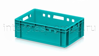 Ящик для мяса и колбасных изделий Е-2 бирюзовый в Томске Ящик для мяса и колбасных изделий Е-2 бирюзовый в Томске