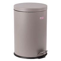 Ведро-контейнер для мусора (урна) с педалью LAIMA Classic, 20 л, серое, матовое, металл, со съемным внутренним ведром в Томске