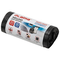 Мешки для мусора 20 л, черные, в рулоне 30 шт., ПНД, 8 мкм, 500х450 мм, LAIMA, 601376 в Томске Мешки для мусора 20 л, черные, в рулоне 30 шт., ПНД, 8 мкм, 500х450 мм, LAIMA, 601376 в Томске