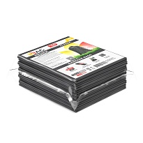 Мешки для мусора 160 л, серые, в пачке 10 шт., ПВД, 40 мкм, 900х1100 мм, i-Bag в Томске