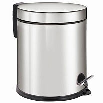Ведро-контейнер для мусора урна с педалью LAIMA Classic Plus, 5 л, зеркальное в Томске