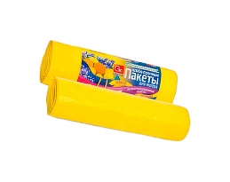 Мешки для мусора 35 л, ароматизированные, Лимон, желтые, в рулоне 10 шт., ПНД, 12 мкм, 560х530 мм, GRIFON Aroma, 101-080 Li в Томске