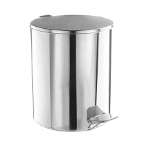 Ведро для мусора с педалью, усиленное, Титан, 15 л, нержавеющая сталь, хром в Томске Ведро для мусора с педалью, усиленное, Титан, 15 л, нержавеющая сталь, хром в Томске