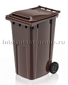 Контейнер для мусора 240 л коричневый облегченный