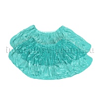 Бахилы бирюзовые 2000 шт (1000 пар), 16 мкм, однослойные, с одной резинкой, Эконом в Томске