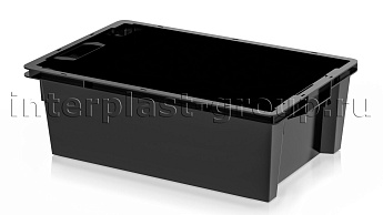 Ящик универсальный для овощей, фруктов и хлеба сплошной черный в Томске