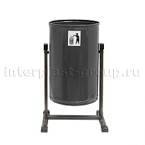 Урна уличная металлическая 21 л круглая облегченная серебро в Томске