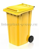 Контейнер для мусора 240 л желтый облегченный 240 желтый в Томске Контейнер для мусора 240 л желтый облегченный 240 желтый в Томске