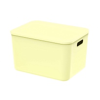 Ящик пластиковый вкладываемый светло-желтый 410х305х245 мм в Томске