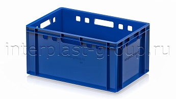Ящик для мяса и колбасных изделий Е-3 синий в Томске Ящик для мяса и колбасных изделий Е-3 синий в Томске
