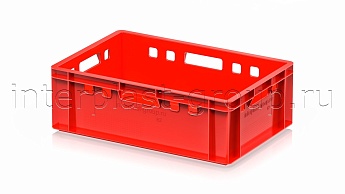 Ящик для мяса и колбасных изделий Е-2 красный в Томске Ящик для мяса и колбасных изделий Е-2 красный в Томске