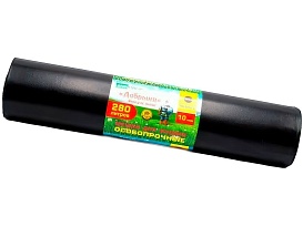 Мешки для мусора 280 л, ароматизированные, черные, в рулоне 10 шт., ПВД 110 мкм, 1400х930 мм, Добрыня, Dob28010black в Томске Мешки для мусора 280 л, ароматизированные, черные, в рулоне 10 шт., ПВД 110 мкм, 1400х930 мм, Добрыня, Dob28010black в Томске