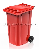 Контейнер для мусора 240 л красный облегченный 240 красный в Томске Контейнер для мусора 240 л красный облегченный 240 красный в Томске
