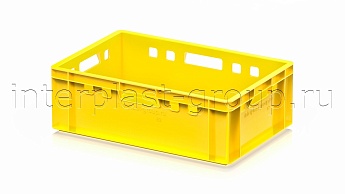 Ящик для мяса и колбасных изделий Е-2 желтый в Томске Ящик для мяса и колбасных изделий Е-2 желтый в Томске