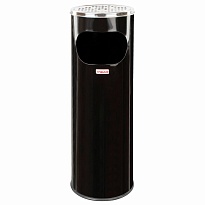 Урна с пепельницей 18 литров, нержавеющая сталь, черная, LAIMA PROFESSIONAL в Томске Урна с пепельницей 18 литров, нержавеющая сталь, черная, LAIMA PROFESSIONAL в Томске