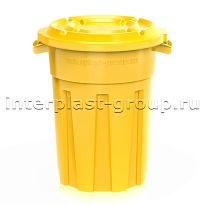 Мусорный бак универсальный  80 л желтый 80 желтый в Томске