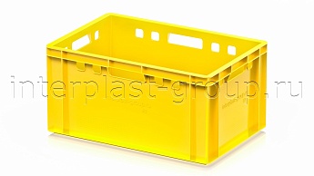 Ящик для мяса и колбасных изделий Е-3 желтый в Томске Ящик для мяса и колбасных изделий Е-3 желтый в Томске